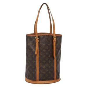 LOUIS VUITTON Monogram Bucket GM Shoulder Bag M42236 LV Auth 134242